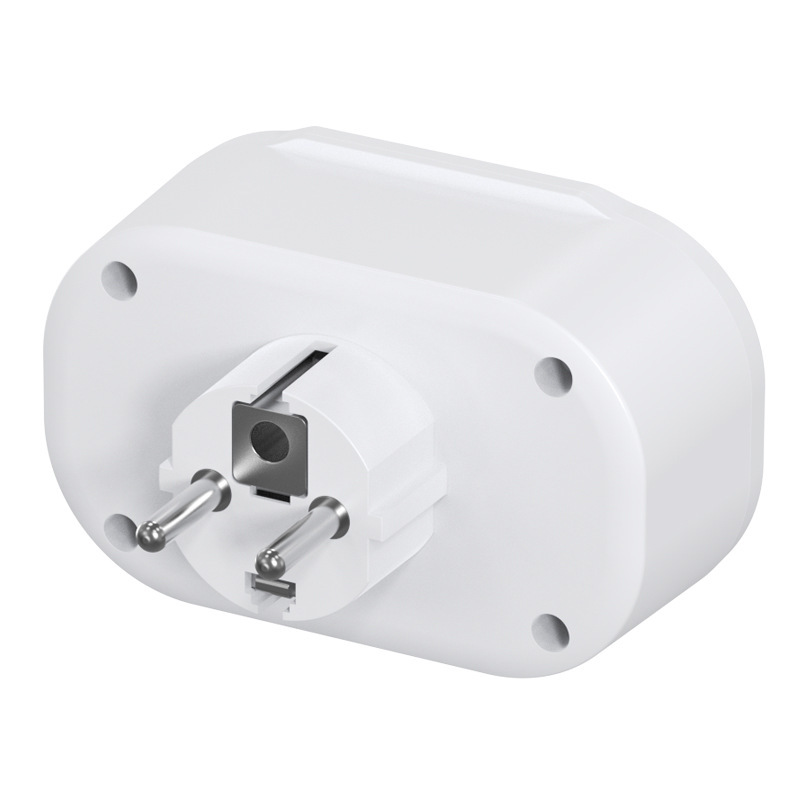Standard USB Plug Multi-Port Converter Smart One-to-Two European Multi-Function Socket Germany_voghion.com