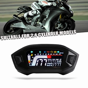 Motosiklet üçün LCD displeyli spidometr, odometr, 12V