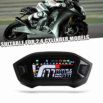 Motorcycle Modified Little Monkey Lcd Instrument Assembly Hd Lcd Va Panel Speedometer Odometer 12V (Motosiklet cihazları)