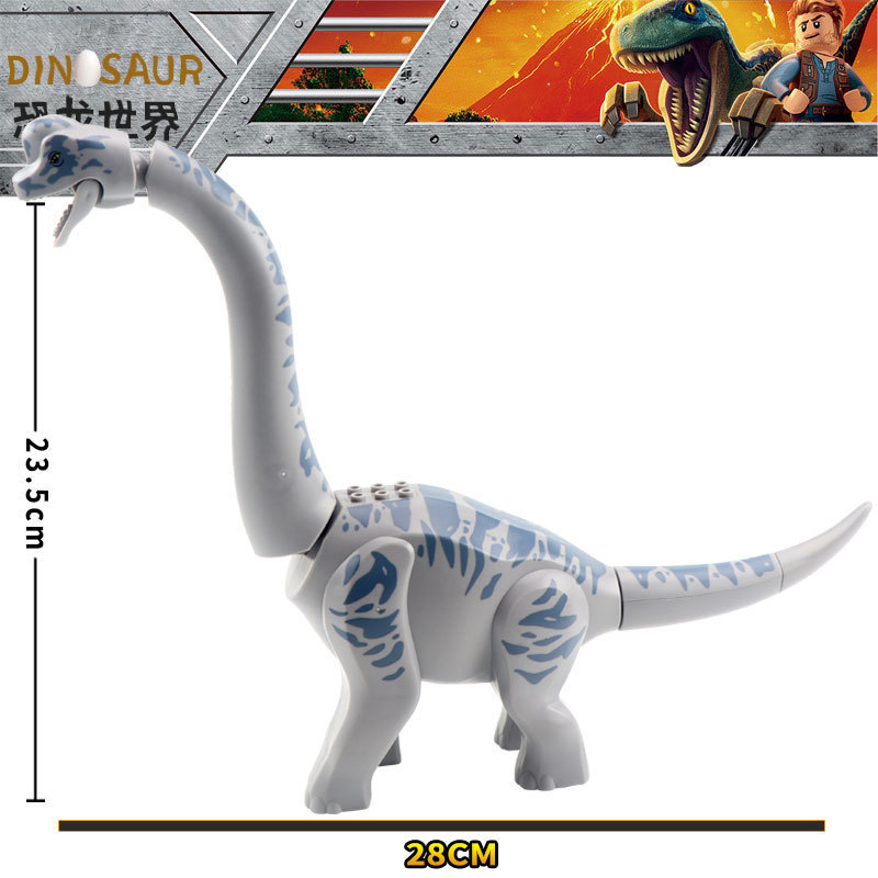 卸売ジュラ紀恐竜大型ブラキオサウルス ヘビクラン エラプティドン ティラノサウルス レックス世界組み立てビルディング ブロック|undefined