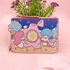 Cartoon cute work card holder, wallet with key