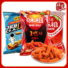 韓國九日辣祖年糕條辦公室休閑零食膨化食品泡菜海苔味祖炒年糕條