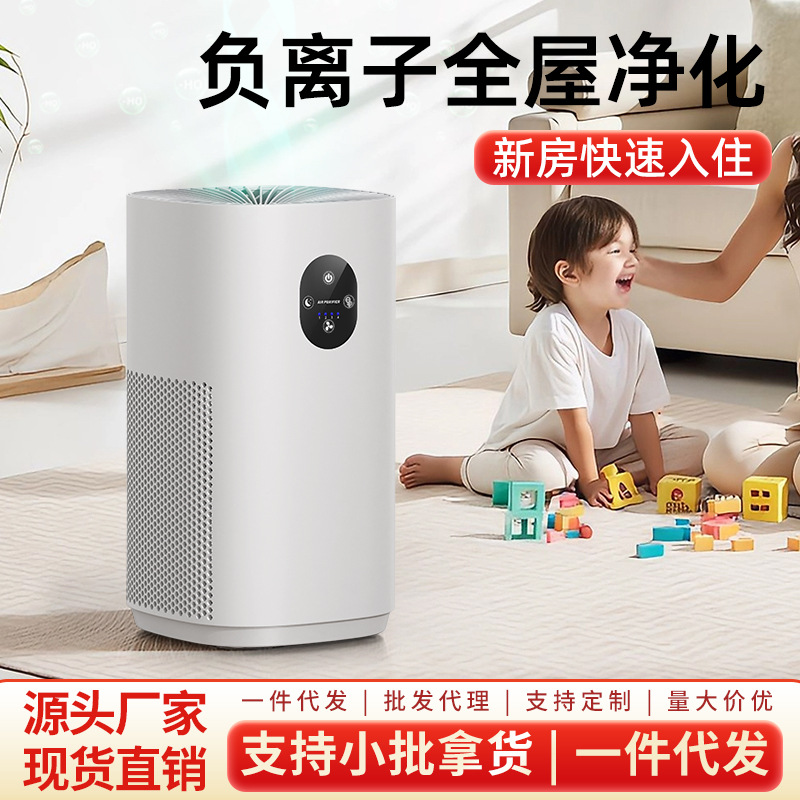 New Air Purifier for Home Use, Formaldehyde Removal, Second-Hand Smoke Removal, Odor Removal, Pet Floating Hair Negative Ion Purifier
