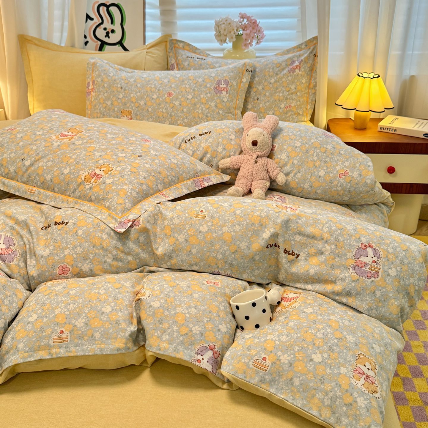 2025 otoño y invierno nuevo algodón de clase A grueso molienda cama de tres piezas de sábanas de algodón cubierta cama cubierta