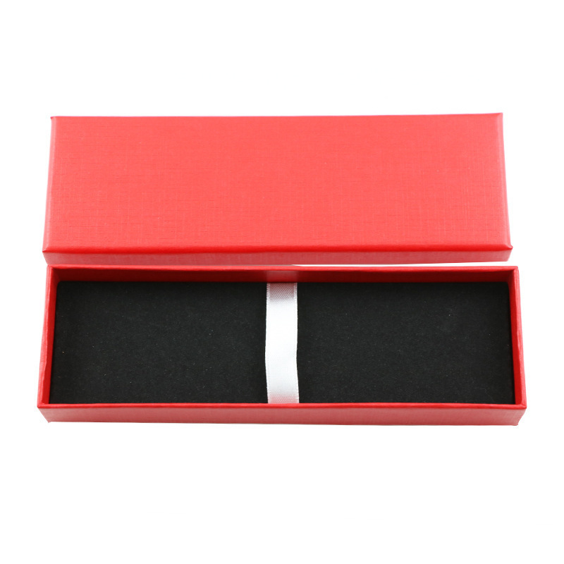 Caja de embalaje de regalo de moda simple de impresión de escritorio de negocios bolígrafo de firma bolígrafo caja de logotipo láser