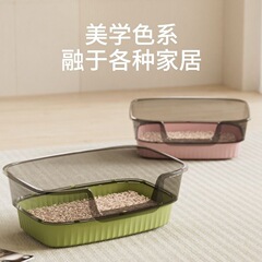 超特大号半閉鎖猫砂盆巨大号洗浄しやすい猫外はね防止猫砂盆トイレ用品