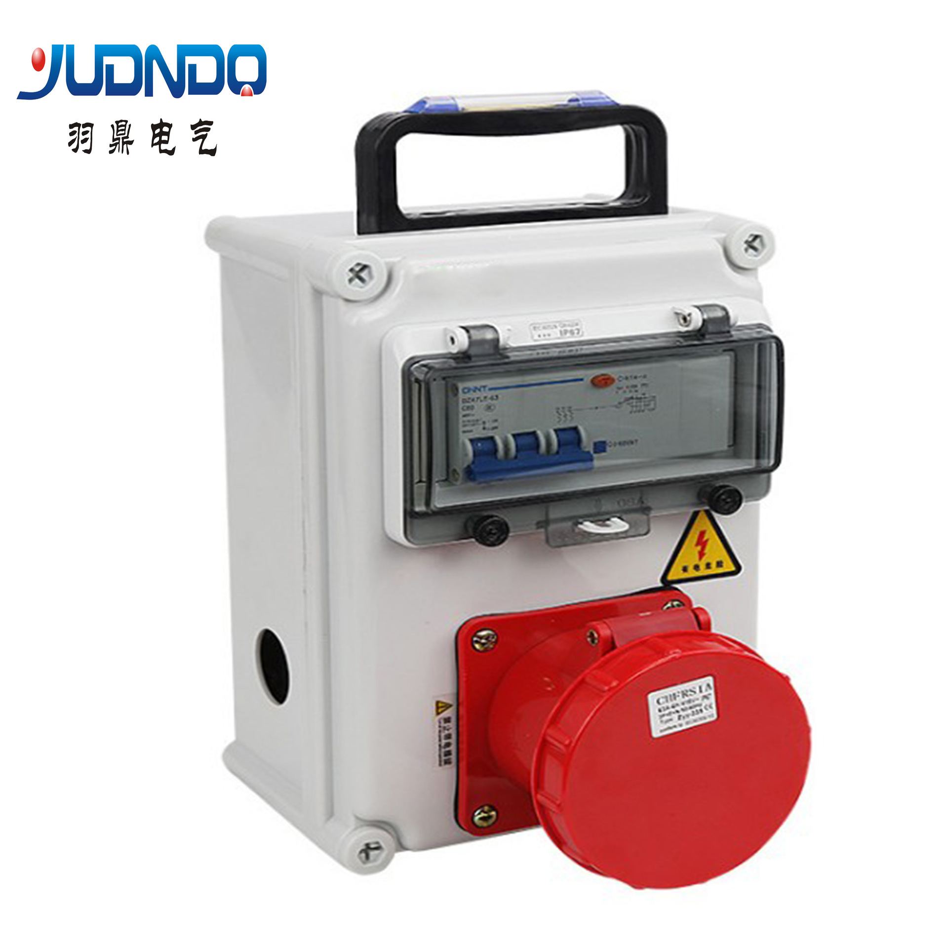 供应手提式IP65检修箱 电源箱防水防尘便携式插座箱 塑料防水箱