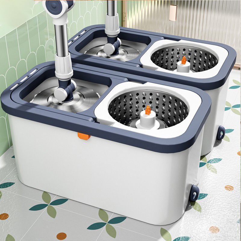 Double-drive rotating mop automatic household hand-free washing mop 2023 New lazy mop artifact