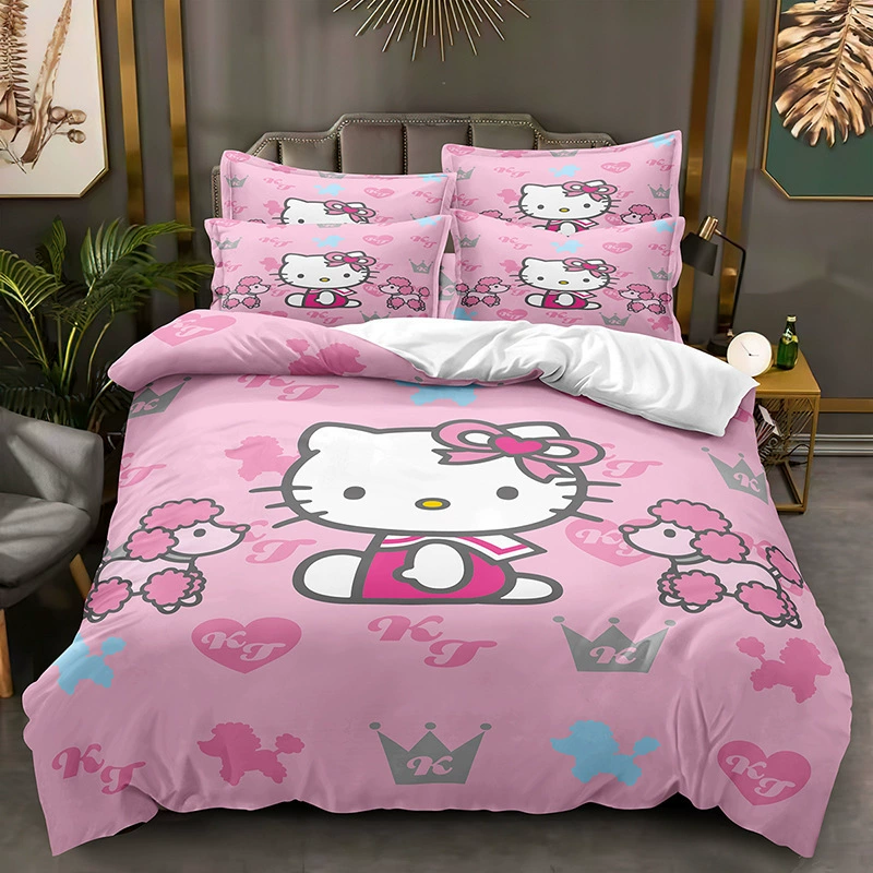Постельное бельё Hello Kitty, наволочка, комплект, Amazon, 3D, набор из 3 предметов