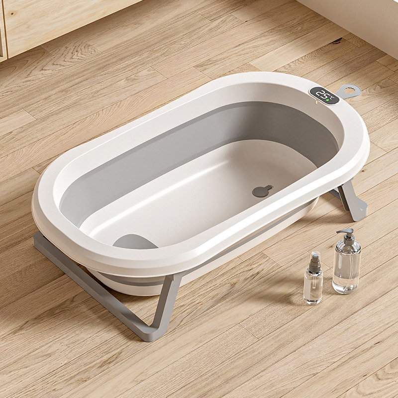 Baño de bebé sensible a la temperatura Baño plegable para bebé en casa