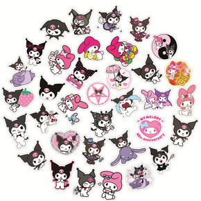 50 pieces hellokittyKT cat graffiti stickers scooter guitar water Cup trolley case PVC waterproof stickers