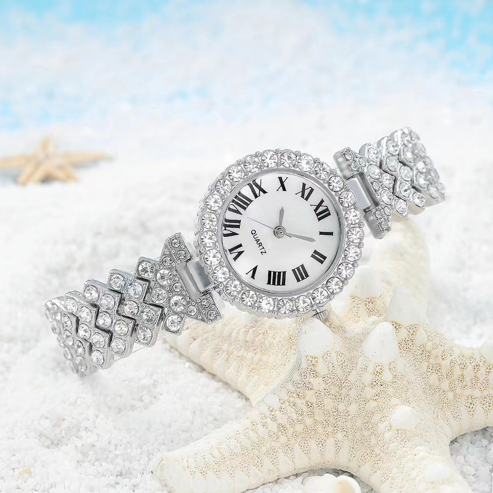 23 Year New Set Diamond Women's Bracelet Watch Luxury Fashion Gift Box Watch Bracelet Six Piece Quartz Watch Set_voghion.com