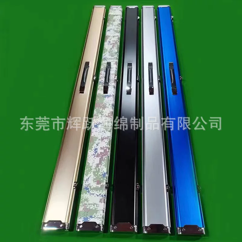 Фабрика в наличии деревянного зерна алюминиевого сплава бильярда коробка трехслойная подкладка из пенополиуретана через штанга 3/4 слока с двойным слотом