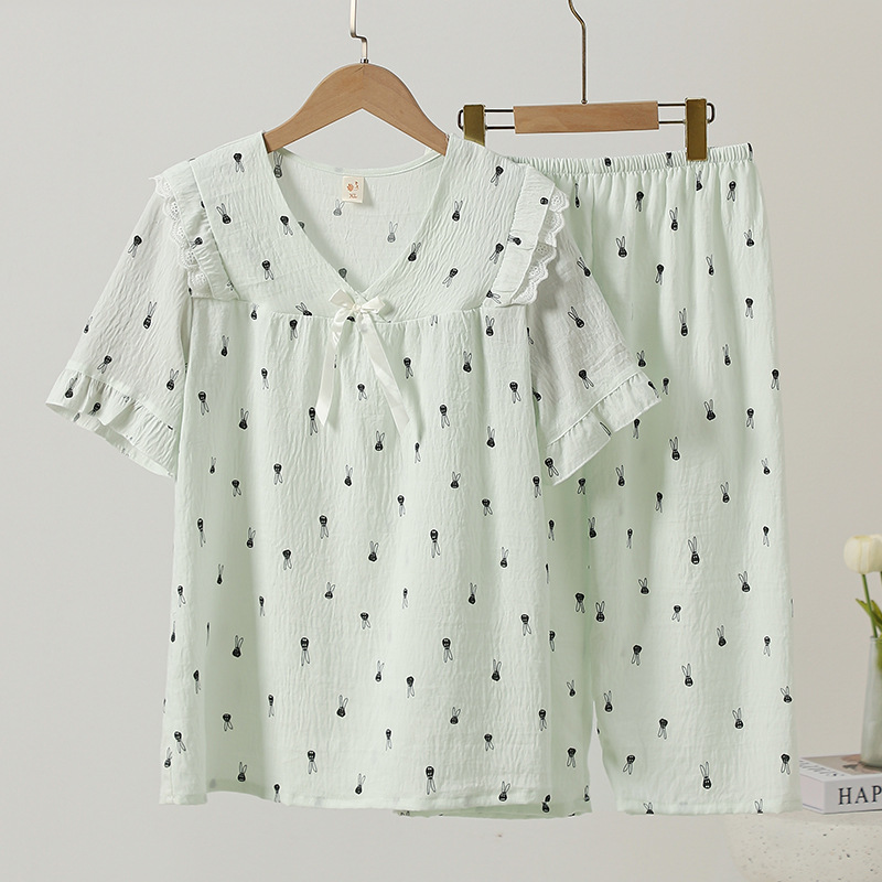 밝은 녹색 만화 토끼