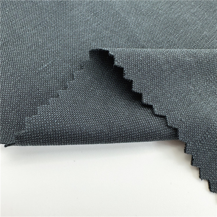 供应200G砂洗珠地网眼布人棉涤珠地面料 批发现货春夏POLO衫用布