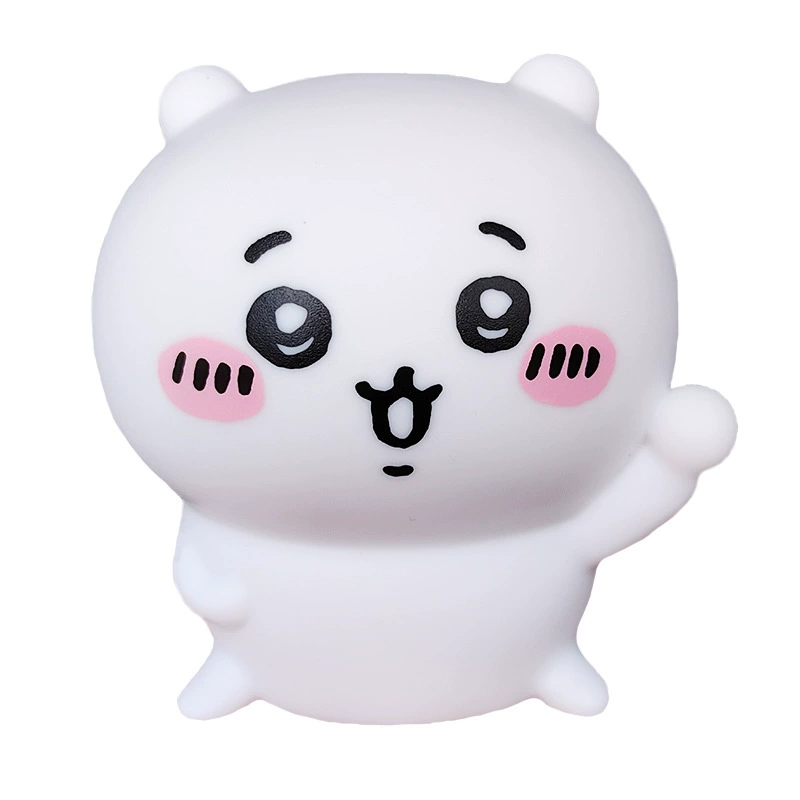 Ночник-игрушка Usachi Chiikawa, 10 см, мягкий светящийся силикон, на батарейках