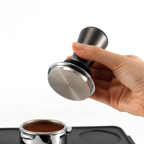 New elastic constant pressure stainless steel tamper 51/53/58mm coffee tamper tamping hammer filling device