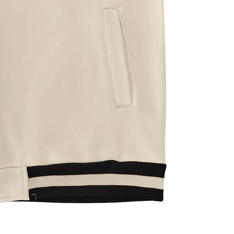 Giacca baseball casual in pile da uomo stile europeo_voghion.com