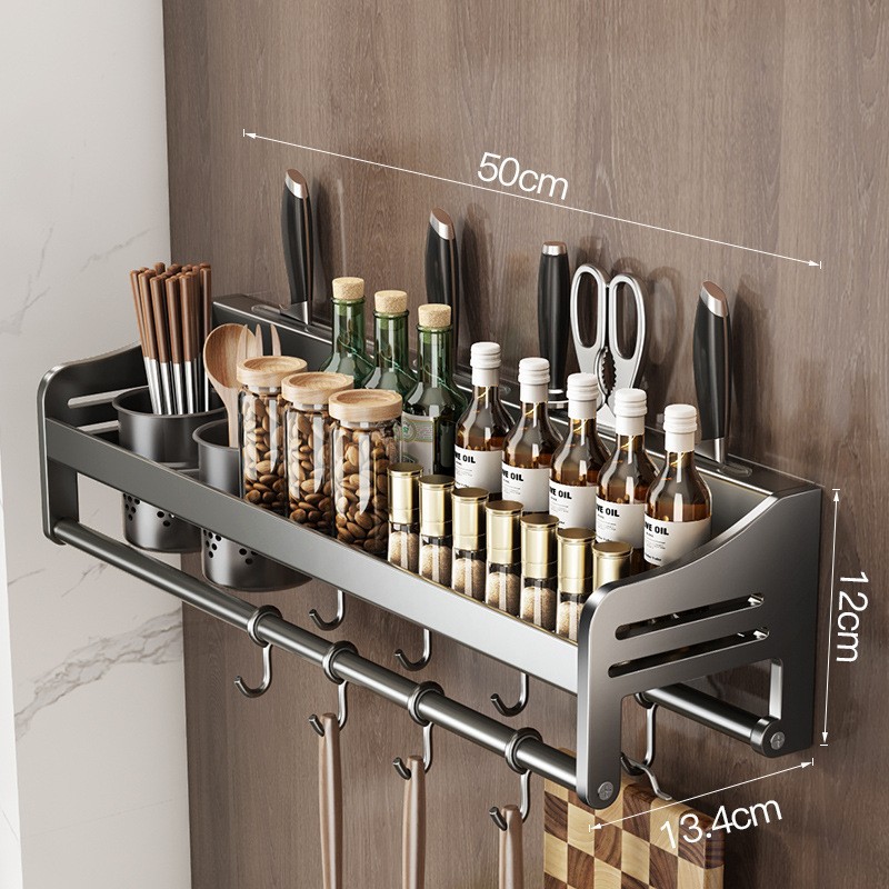 50cm 더블 컵 4 칼 슬롯 8 후크 건 그레이