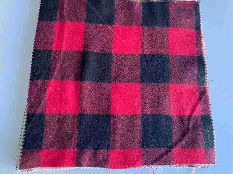 Mao woolen hair color weaving grid cloth polyester cotton double-sided woolen shirt cloth material 270-450G factory undertake orders