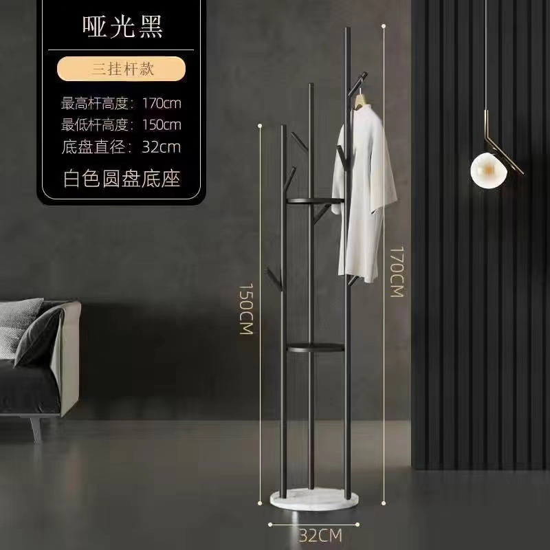 床置き縦型帽子ラック寝室大理石コートラックハイエンドライト高級家庭用衣類収納ラックマルチハンガーラック|undefined