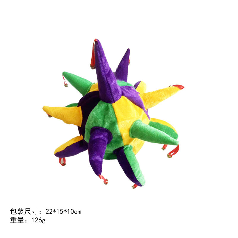 2025 Mardi Gras fiesta de carnaval Brasil Halloween fiesta de carnaval tricolor correa de pelo conjunto de corbata