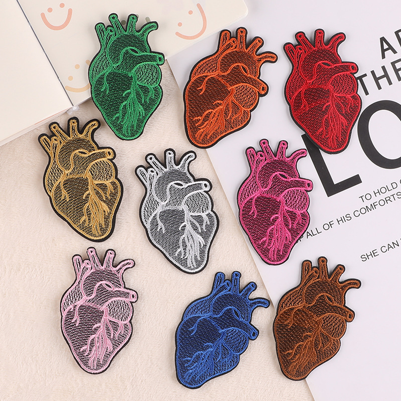 朵酷电脑绣花标绣标章仔DIY背胶补丁贴服装辅料徽章刺绣布贴布标