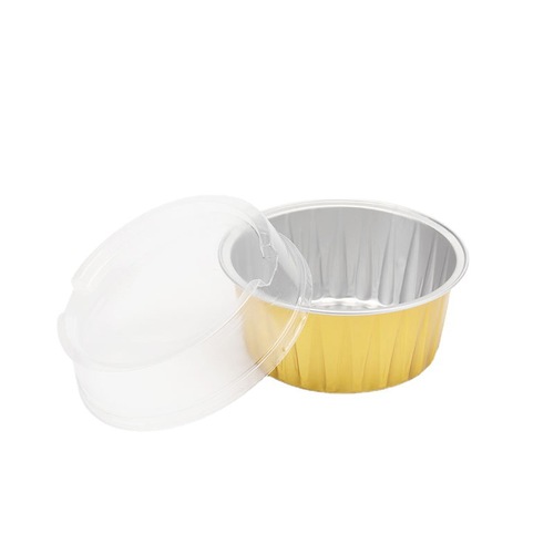 Disposable tin foil box pudding cheese muffin snow meiniang round color aluminum foil baking cup factory wholesale