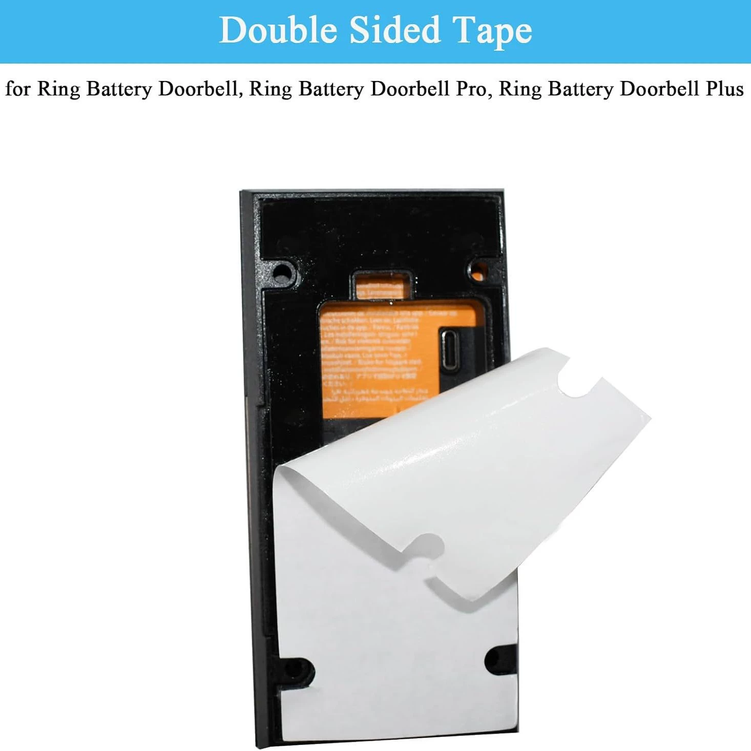 Новый трансграничный продукт, подходящий для кронштейна дверного звонка RING, модель аккумулятора, противоугонная дверная сигнализация без перфорации, самоклеящаяся двусторонняя лента