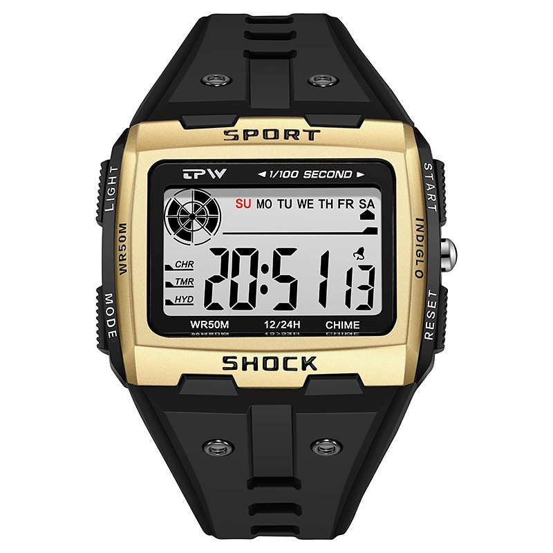 Universal fashionable digital watch, waterproof sports speedometer