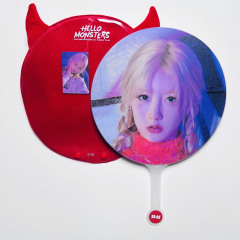 Baby monster宝怪扇子応援扇ソウル世巡場周円形扇子スター周辺同金