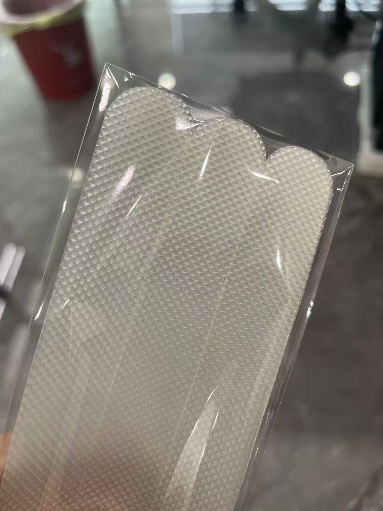 투명, 체크무늬 2*20cm (6팩)