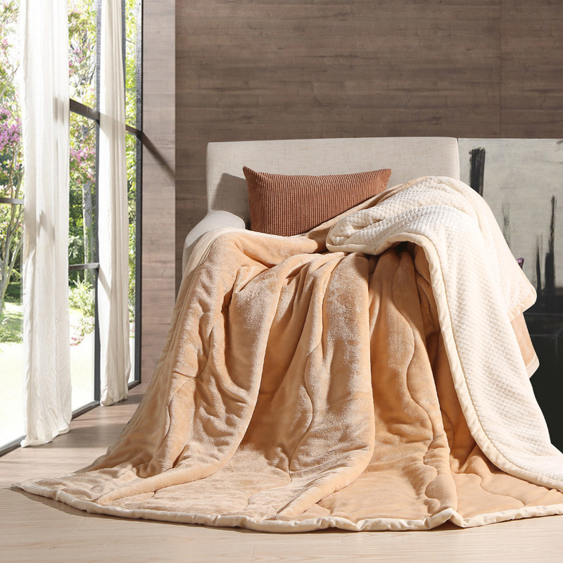FLANNEL BLANKETS WINTER Thick Warm Blanket Thickened Blade Frank