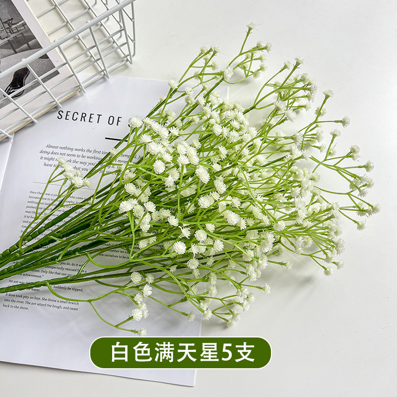Una sola flor de simulación de flores falsas de decoración de boda mano ramo de flores hechas a mano con sensación de goma suave flores de plástico al por mayor