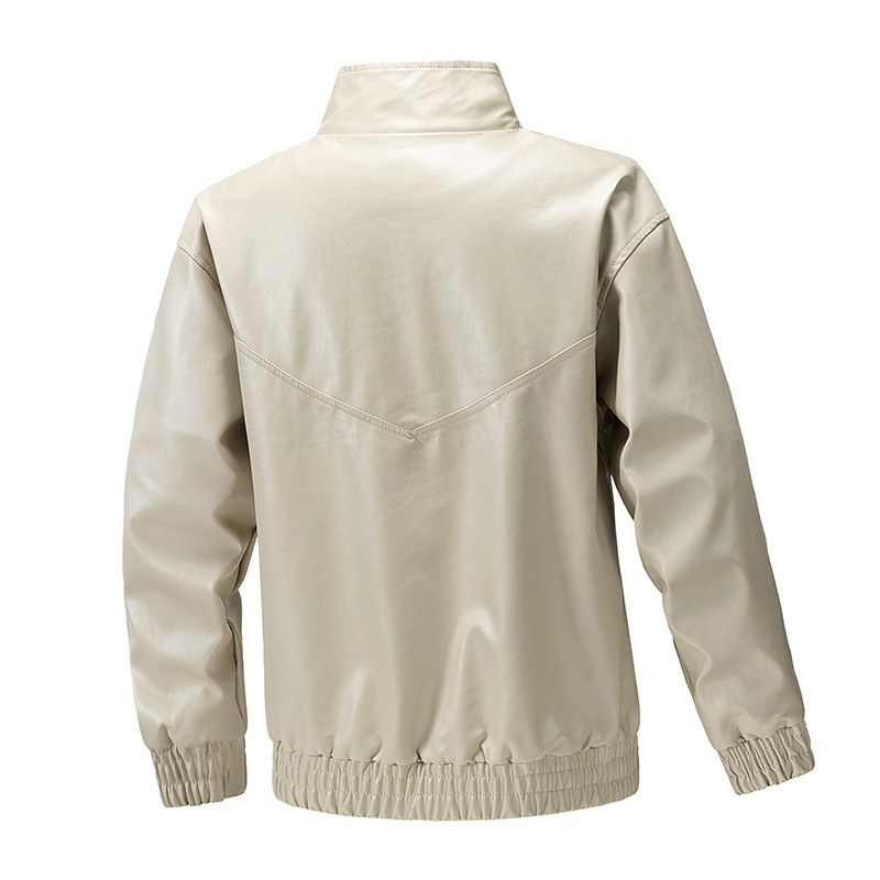 Chaqueta de cuero para hombres nueva chaqueta de cuero juvenil guapo estilo coreano delgado chaqueta de cuero grande chaqueta de cuero
