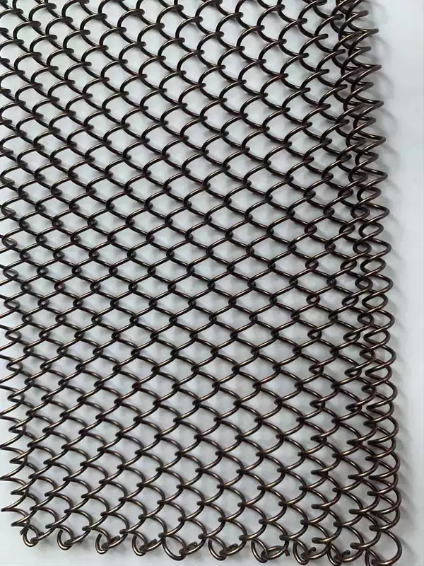 Metal coffee stand, curtain