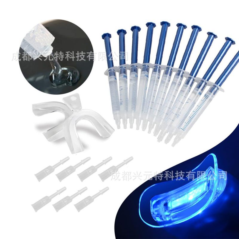 国境を越えた卸売歯の美容セット 10 パック歯の美容ジェルセット + LED ブルーライトランプフレッシュ|undefined