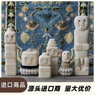 Diskey Indonesia Imported Abstract Primitive Ballet Stone Figurine Ornaments Model Room Living Room Home Decoration Ornaments