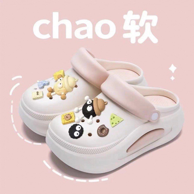 Removable Thick-Soled Clogs for Women Summer 2024 New Outer Wear Non-Slip Beach Shoes for Women to Wear Sandals and Slippers Wholesale Removable Thick-Soled Clogs for Women Summer 2024 New Outer Wear Non-Slip Beach Shoes for Women to Wear Sandals and Slippers Wholesale