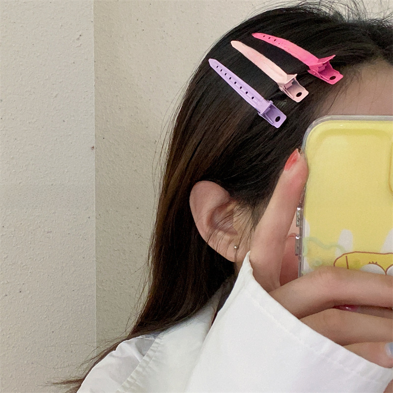 Spray paint color hair fluffy artifact seamless makeup hairpin female bangs duckbill clip shaping clip top clip hairpin_voghion.com