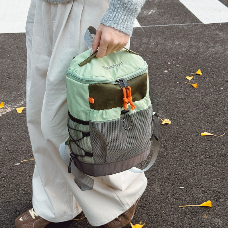 Mochila de Senderismo y Montañismo de Nylon Transpirable para Deportes al Aire Libre