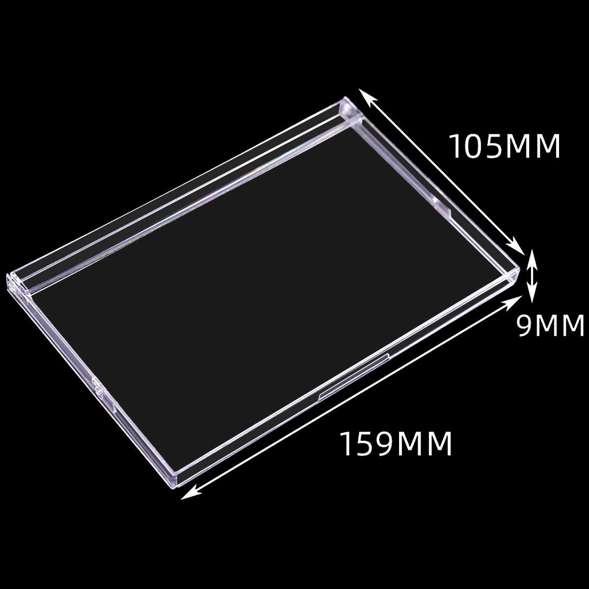 Caja de calendario de 3.5-A5 pulgadas caja de calendario grande caja de calendario simple caja de CD de plástico caja de tarjeta de comedor transparente al por mayor