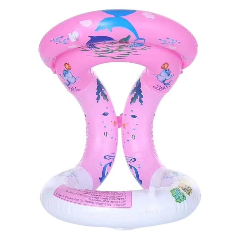 Children's swimming vest happy travel thickened double airbag swimsuit self-taught baby swimming auxiliary adult