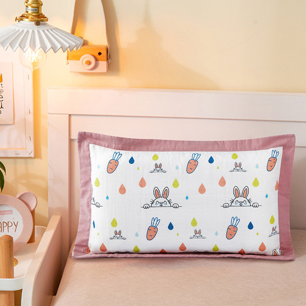 Cotton gauze pillowcase for baby