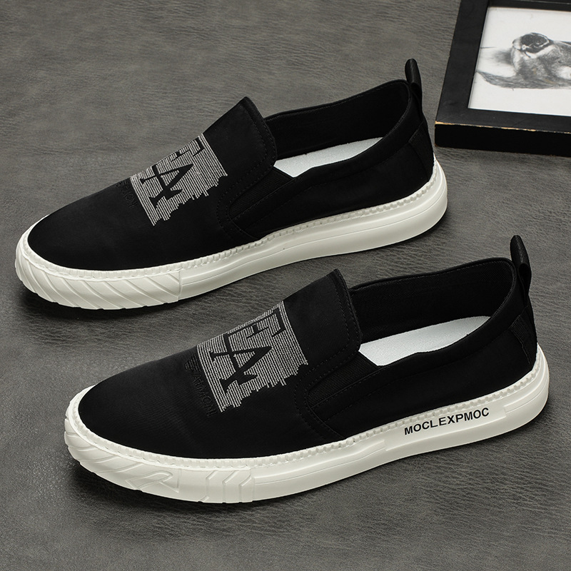 2026 Men's Shoes 6128 New Casual Versatile Shoes Korean Style Trendy Shoes Low-Top Breathable Fashionable Men's Canvas Shoes