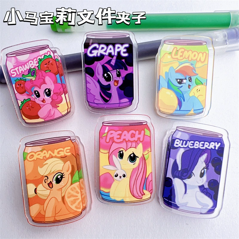 Pony Poly периферийные напитки акриловое офисное зажим мультфильм с высоким значением для студентов многофункциональный pp зажим для ручных счетов