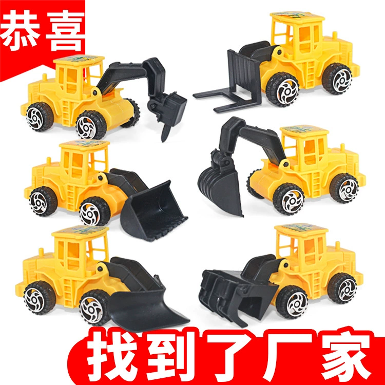 Мини-инженерный грузовик украшения для торта моделирование пластиковая модель бульдозера детская игрушечная серия экскаватора ларек