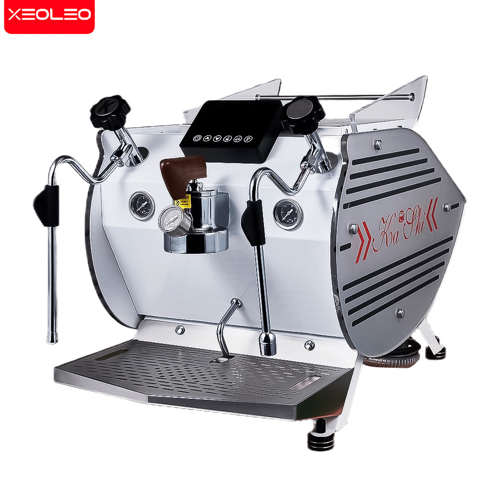 Cafetera semiautomática Wasp KS707, máquina de café expreso de doble cabezal, controlada electrónicamente, cafetería especial importada de Italia