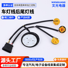 汽车车灯连接线前照灯尾灯端子电子LED适配公母电线束连接器定制