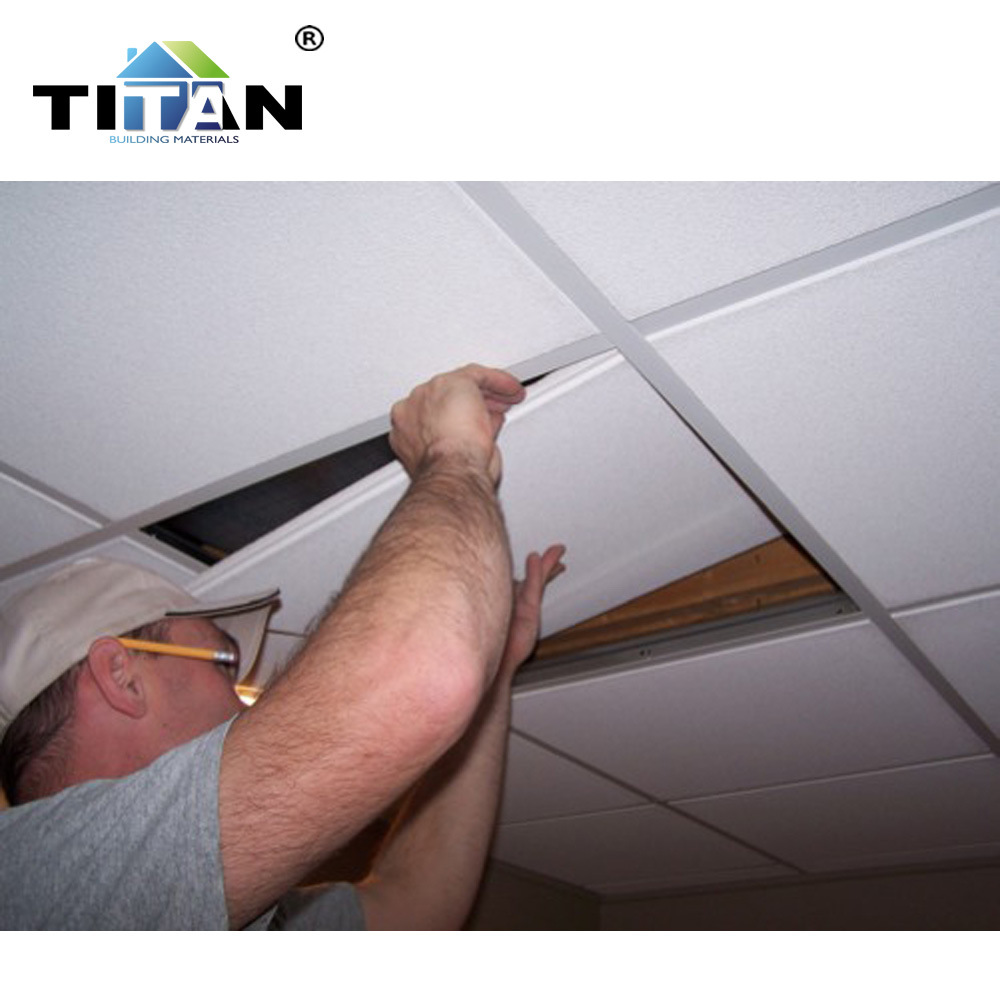 Ceiling T Grid Fabricante de quilla de pintura plana Techo de techo en forma de T Materiales de construcción quilla de acero ligero